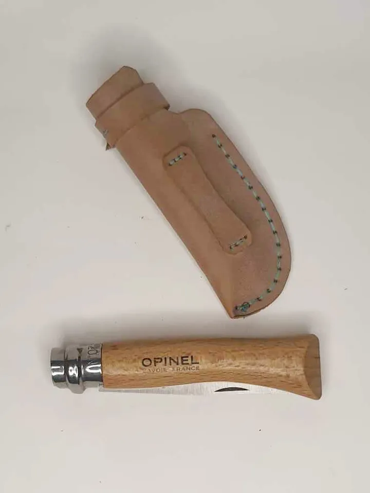 Leather Case for Opinel 7 8 9 knife, Knife Sheath for Opinel , PDF leather sheath Belt Pouch holster PATTERN easy and simple