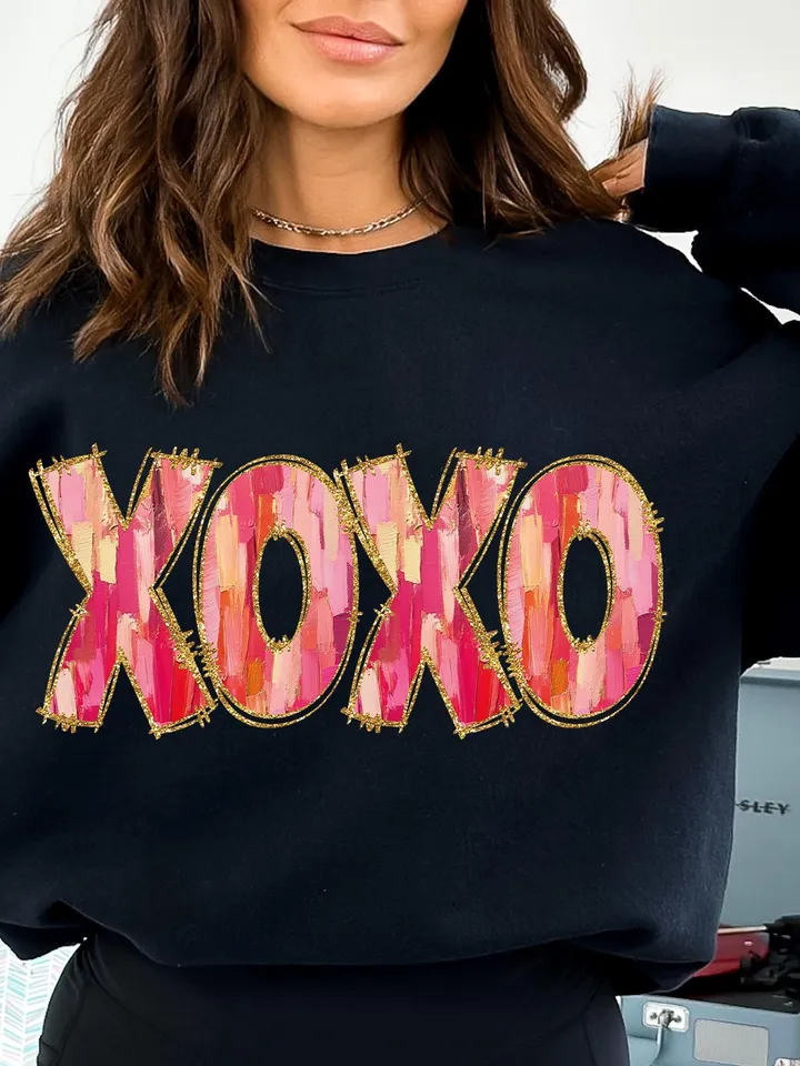 XOXO Valentine Day Heart Brushstroke png, Valentine png, Valentines day Png, xoxo png, valentine png designs, Coquette Valentine Png