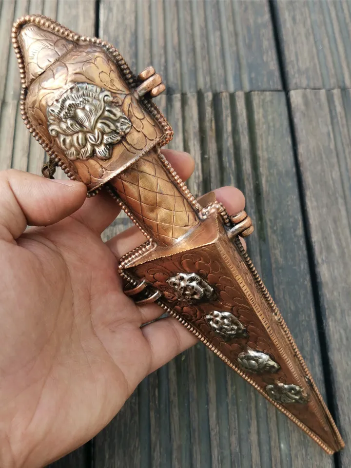 Gandhanra Powerful Vintage Dorje Phurba,Kila,Kilaka,Hindu and Buddhist Ritual Implement,Weapon of the Godhead,Handmade in Nepal