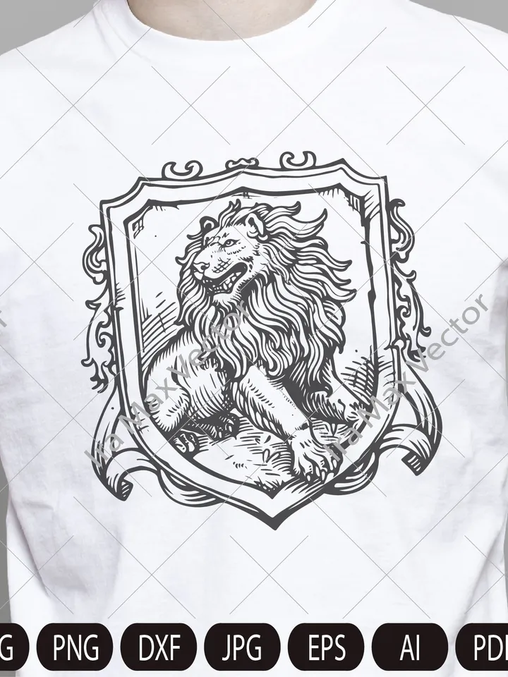Lion Face svg / Lion Head svg / Lion heraldic/ Lion svg / Lion King svg/ Lions Mascot svg / Leo svg / Lion Head /Lion Printable/ Lion logo