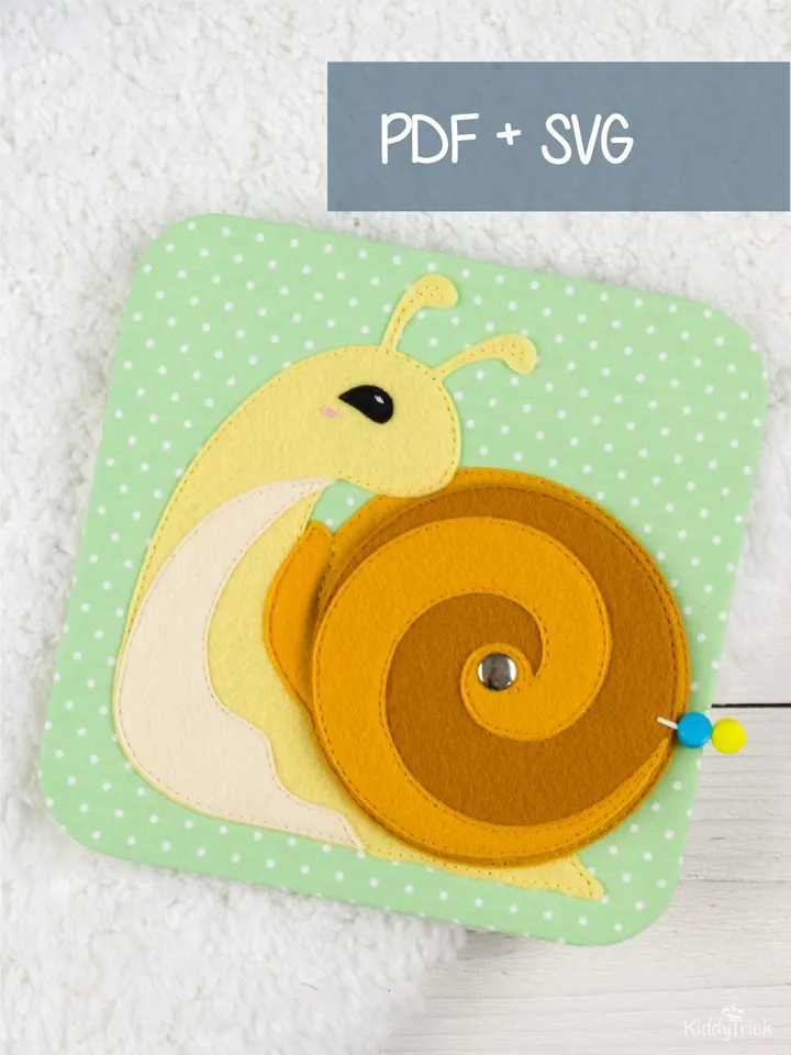 Snail - Felt Applique - Sewing Pattern