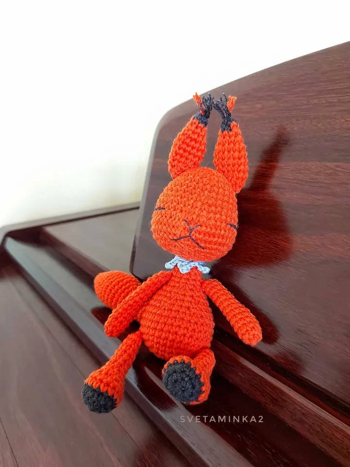 Squirrel Crochet Pattern Cute Amigurumi Animal Toy. Digital Download. PDF.