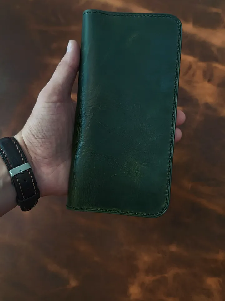 Long Wallet Pattern - Leather Wallet Pattern with Magnetic Snaps - Download PDF.