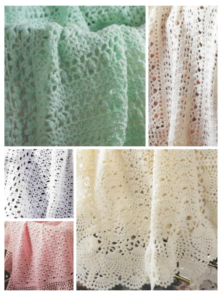 Baby Blanket Book CROCHET Pattern X 5 , Baby Afghan Crochet Blanket pdf instant download