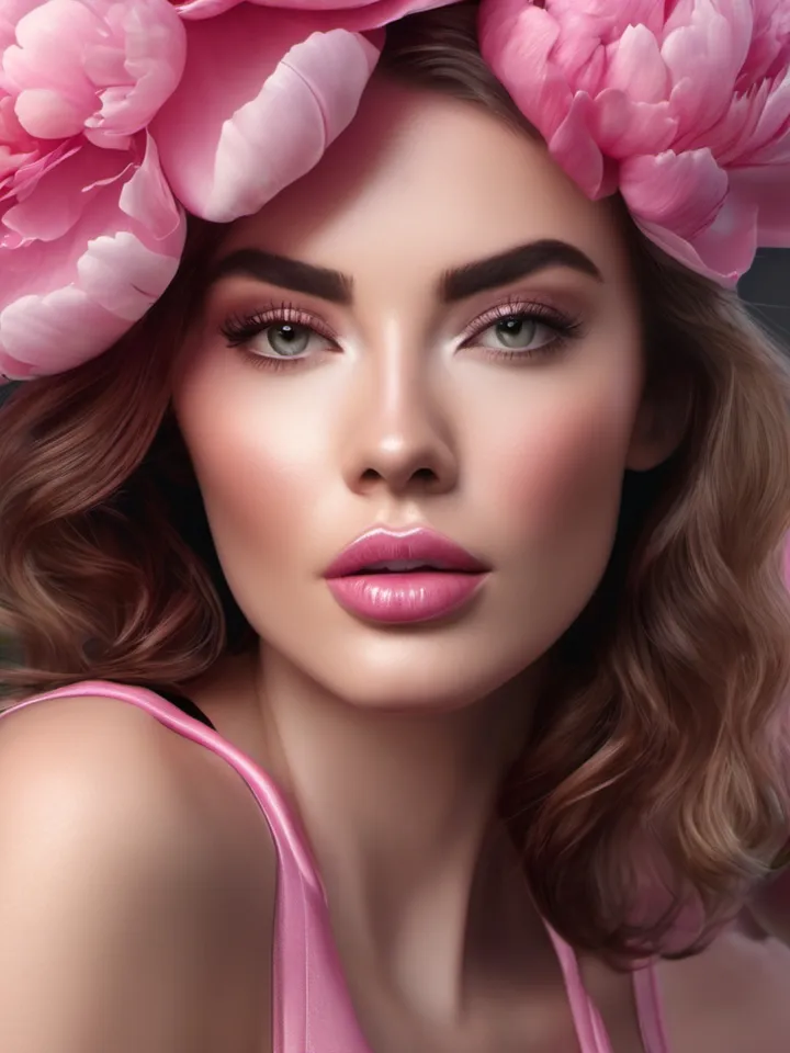 Pink Peony Flowers