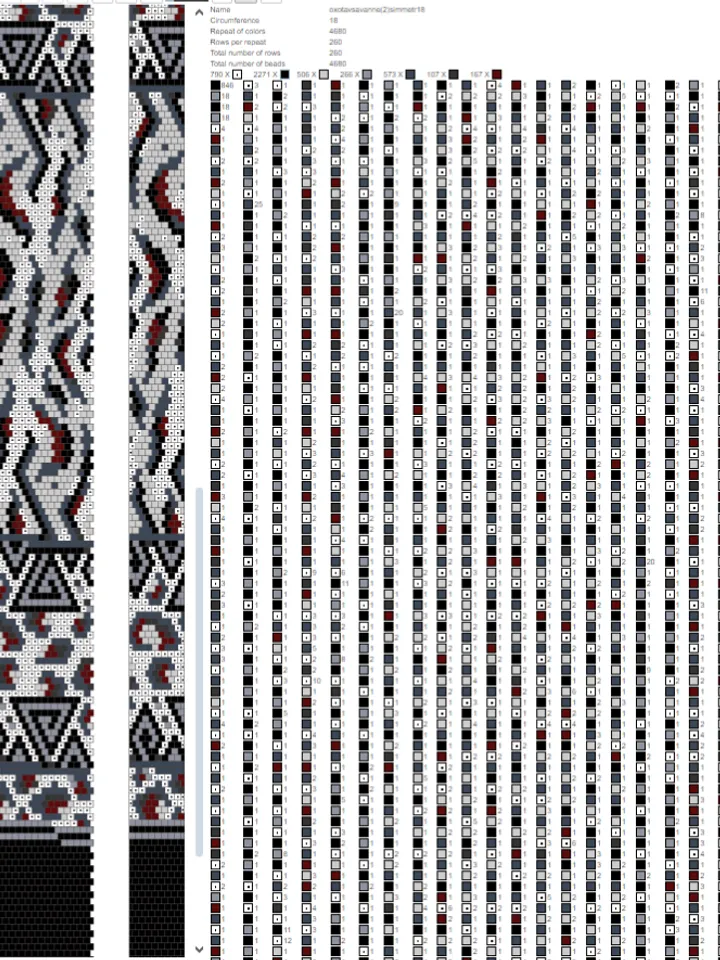 PDF Bead Crochet Pattern , Pattern for Necklace and Bracelet bead crochet