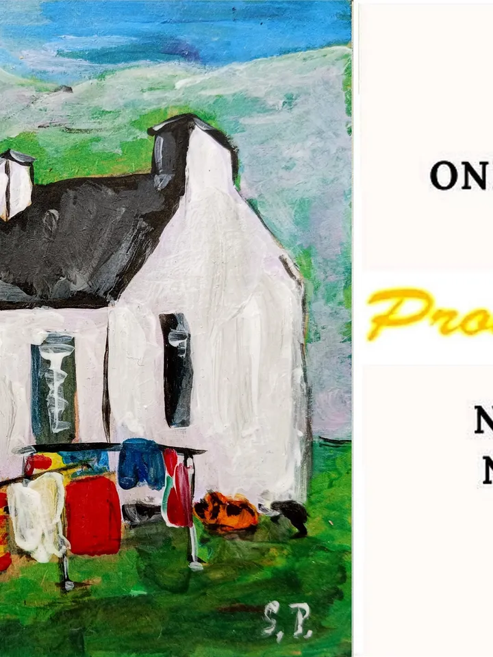 Scotland Art Original Small Oil Painting House Portrait Scottish Art Highland Painting Landscape Painting Scotland Gifts Cheap Original Art