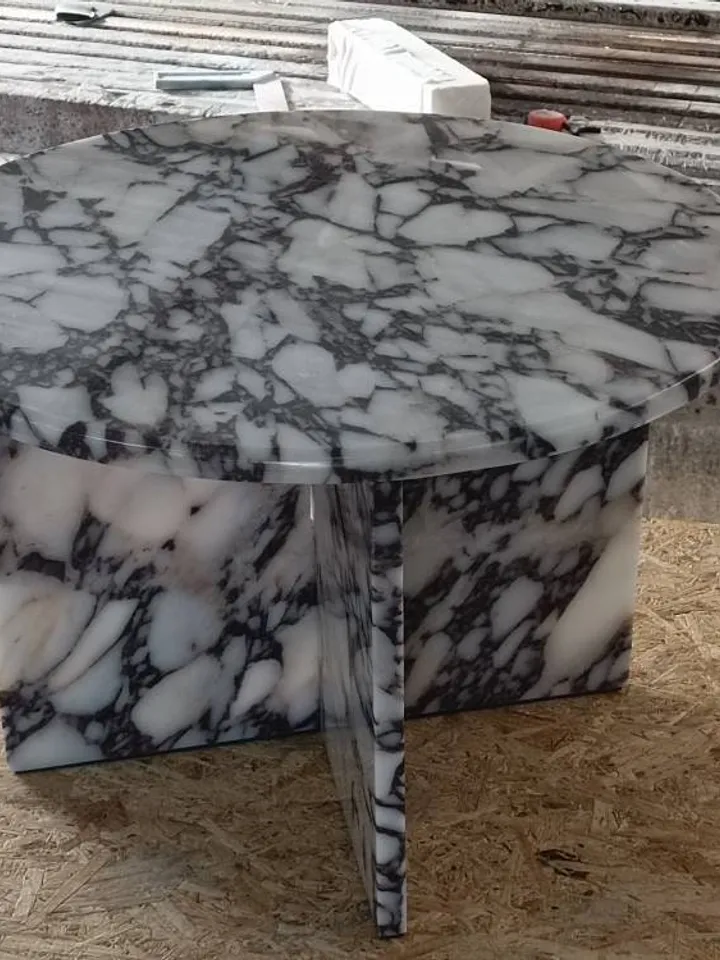 Calacatta Viola Marble Coffee Table handmade from real marble and fast shipping You can choose the sheet