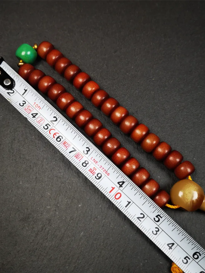 Gandhanra Handmade Tibetan Bracelet Mala,Handhold Prayer Beads,30pcs Corypha Linn Seed Beads,Diameter 0.4", Circumference 10"