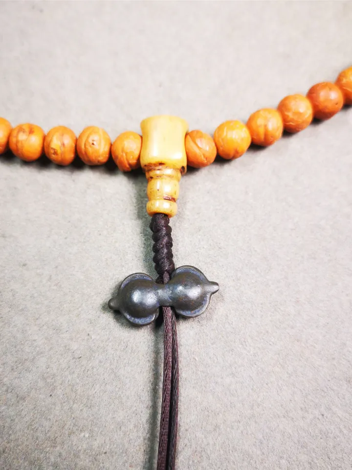 Gandhanra Handmade Tibetan Amulet,Vajra Pendant for Mala,Bag Hanging,Prayer Bead Accessories,0.88" × 0.4"