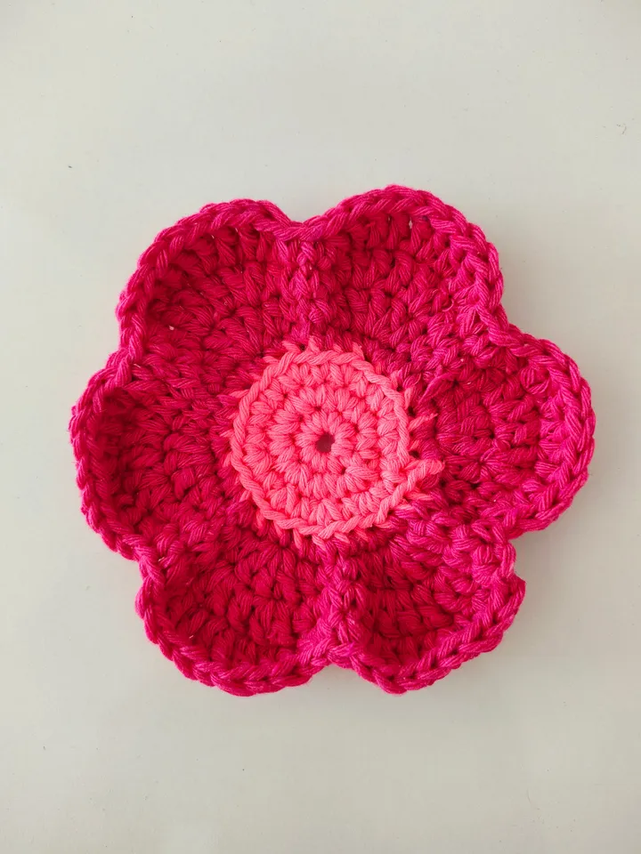 Coaster flower coaster crochet pattern, flower crochet pattern, beginner crochet patterninstant download