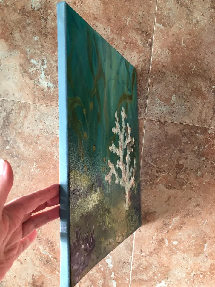 Coral Reef Painting Underwater Art Sea Life Original Painting Ocean Wall Art
