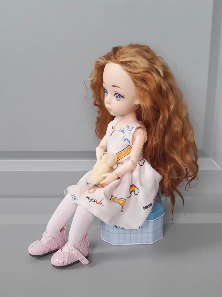 Handmade OOAK BJD Doll, 12.2 Inches