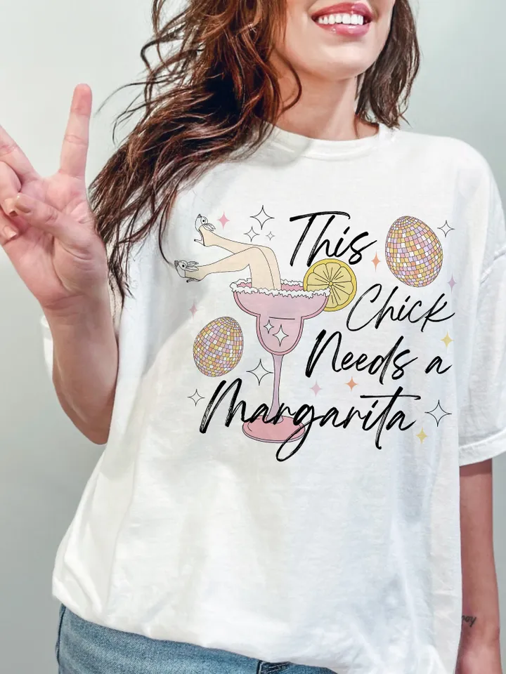 This Chick Needs A Margarita Retro Easter png, Trendy Easter Png Sublimation, Disco Ball Peeps Egg, Funny Easter png, popular Trendy png,