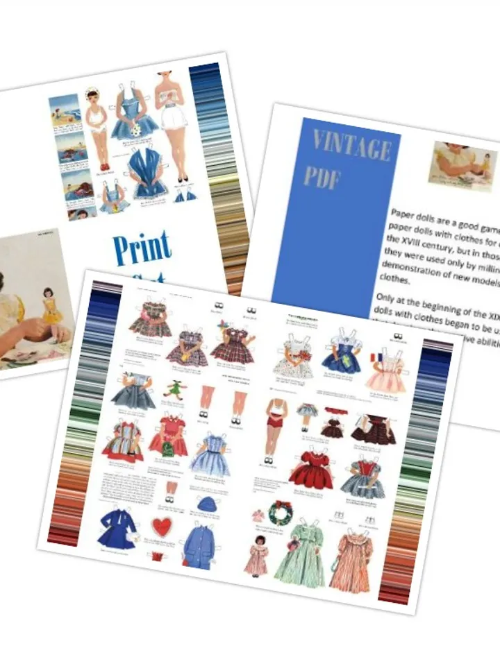 Paper Doll Betsy Digital Download PDF
