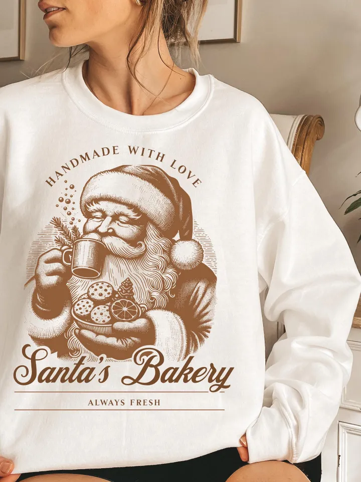 Christmas Png, Gingerbread Png, Trendy Santa Png ,Christmas Shirt Sublimation, Merry Christmas, Vintage Christmas Png, Baking Crew Png