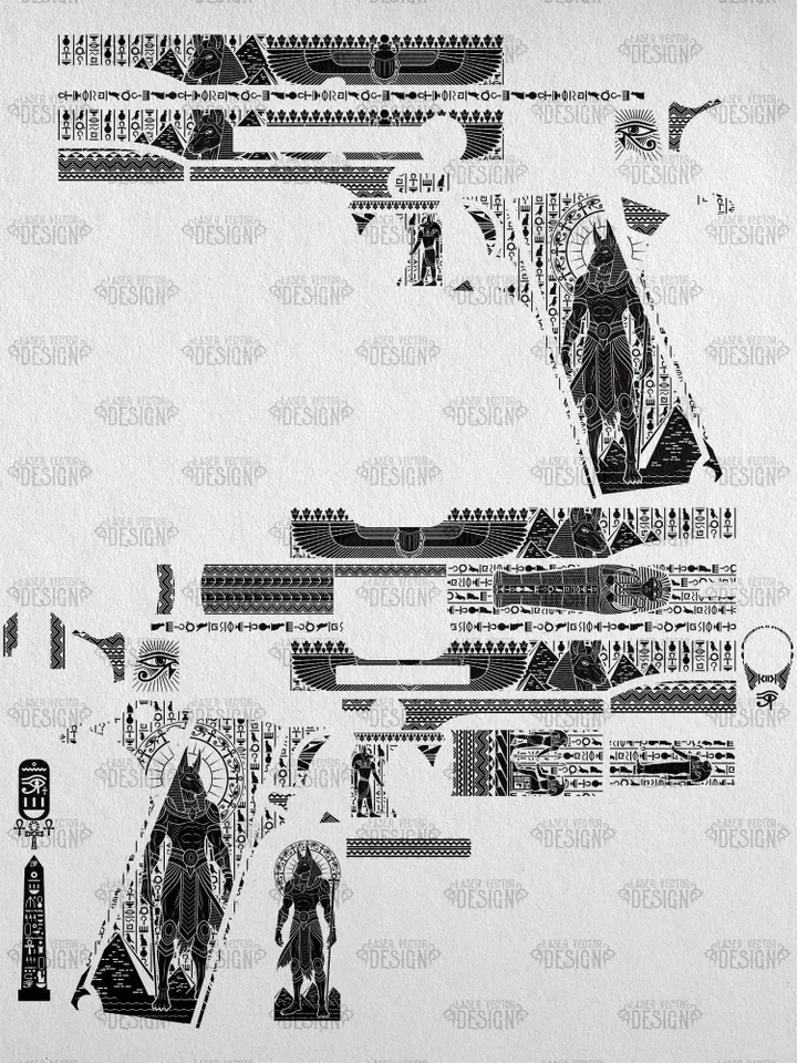 VECTOR DESIGN Colt 1911 government Anubis