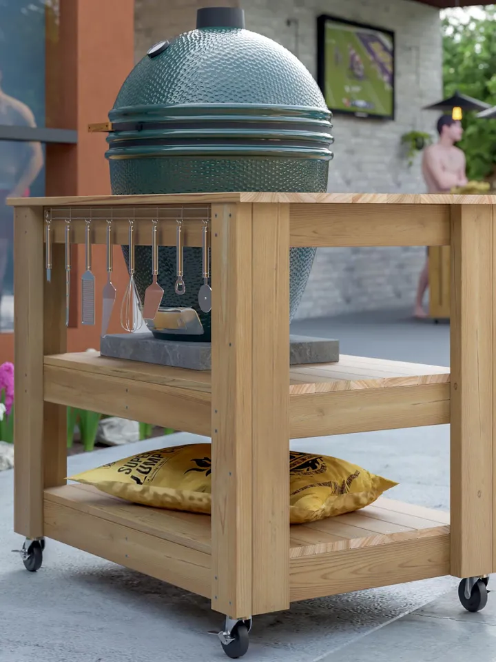 DIY Big Green Egg Compact Table Plans, PDF