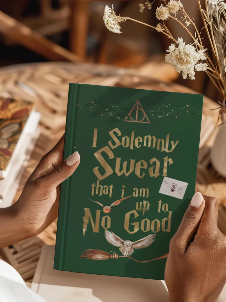 Wizarding World Hardcover Journal, Magic Notebook, Spell Book, Fantasy Diary, Gift, Magic gift Matte Journal