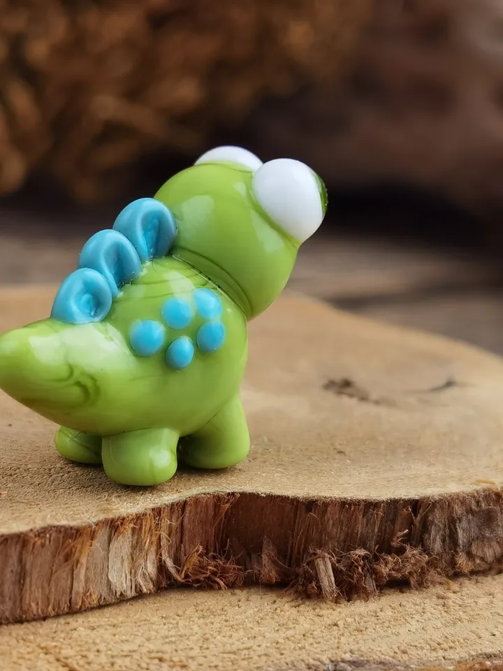 DINOSAUR ORNAMENTS Dinosaur figurine Glass dinosaur decor Miniature Dinosaur gift Dino figurine Glass figurines Tiny glass animals Terrarium