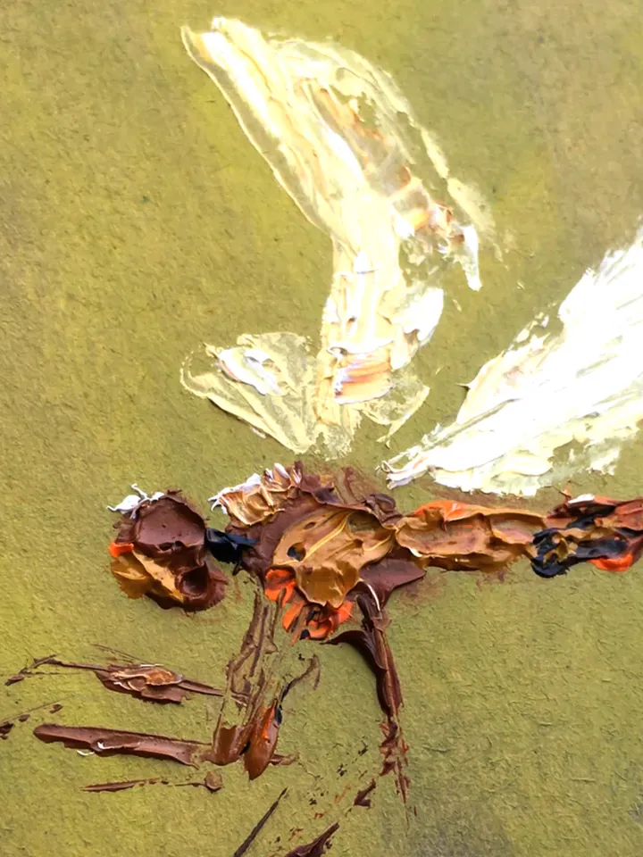 Dragonfly Painting Original Art by SerjBond