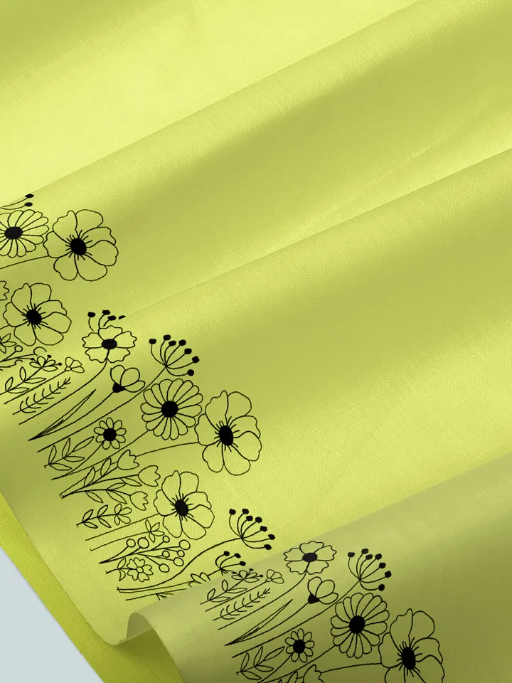 Wildflowers embroidery design Machine embroidery pattern 5 sizes, Meadow flowers embroidery files, Flower pattern, Floral border #R14