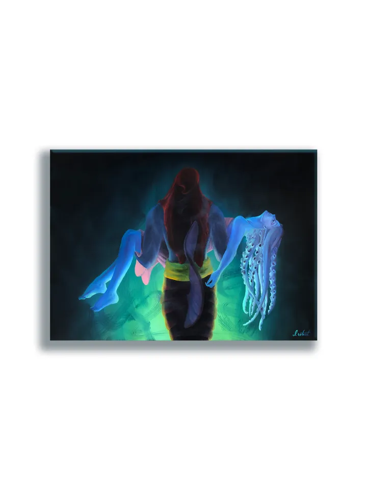 Octomaris Nim Painting On the light Artwork by Iris Buton