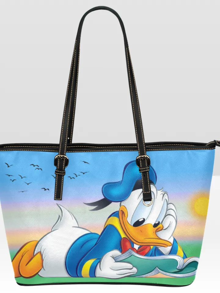 Donald Duck Leather Tote Bag
