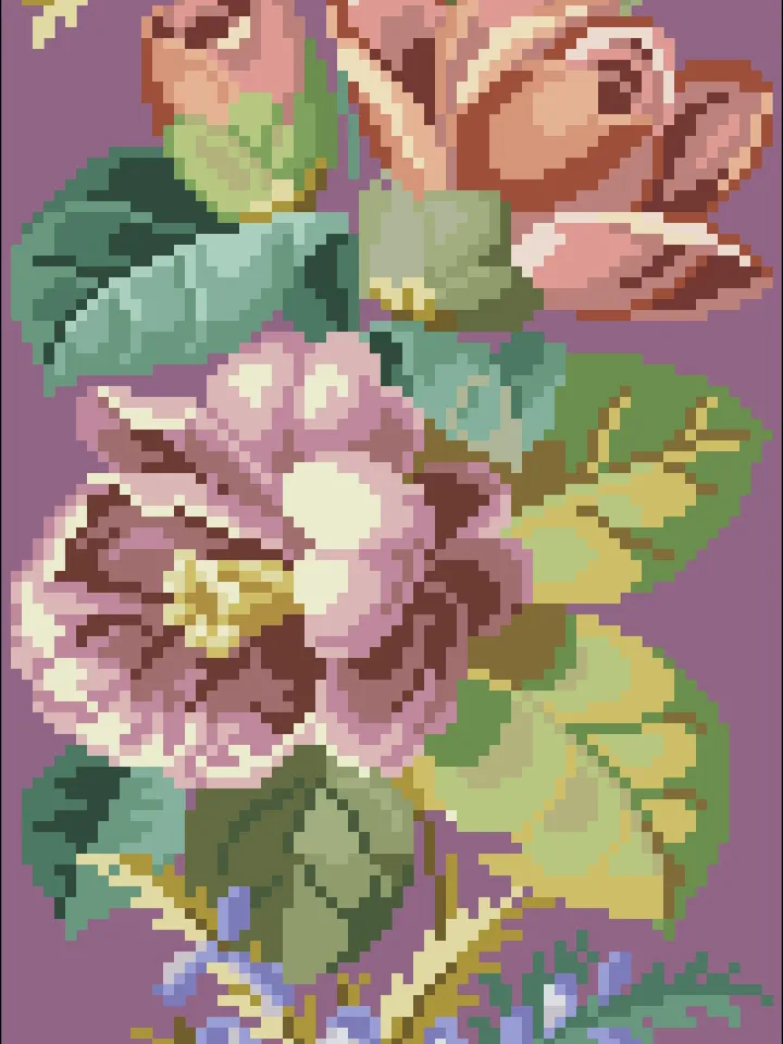 Antique Cross Stitch Pattern Table Runner Digital Download PDF