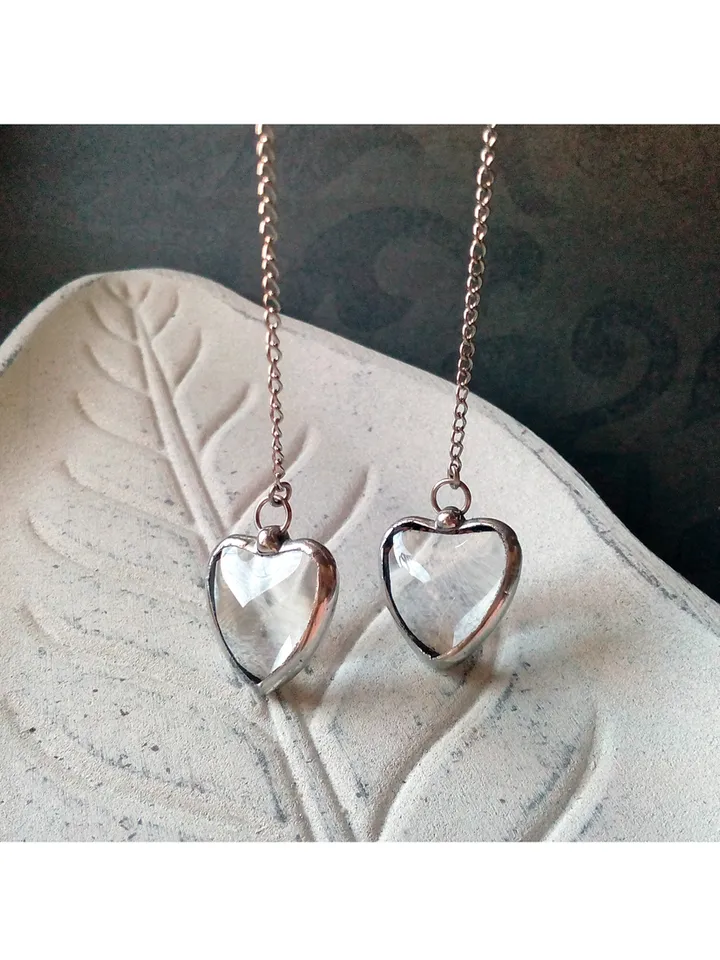 HEART earrings, Valentines, valentine earrings, love earrings, st valentine day, cool earrings, kawaii earrings