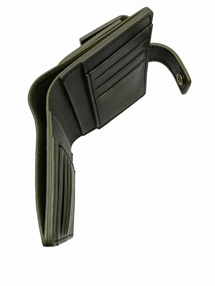 leather pattern to make a bifold wallet. Leather template passport wallet.