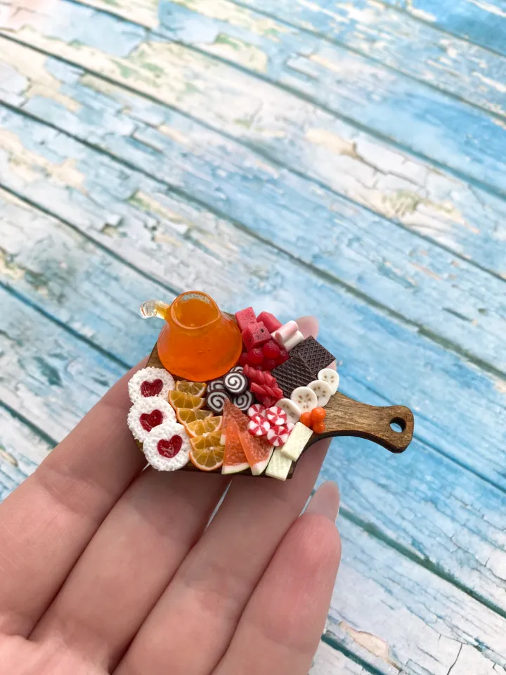 Miniature Sweet Charcuterie Board with Polymer clay Souvenir