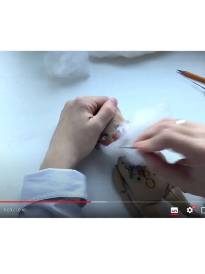 Dry felting tutorial "Hairstyles for the Man" on YouTube