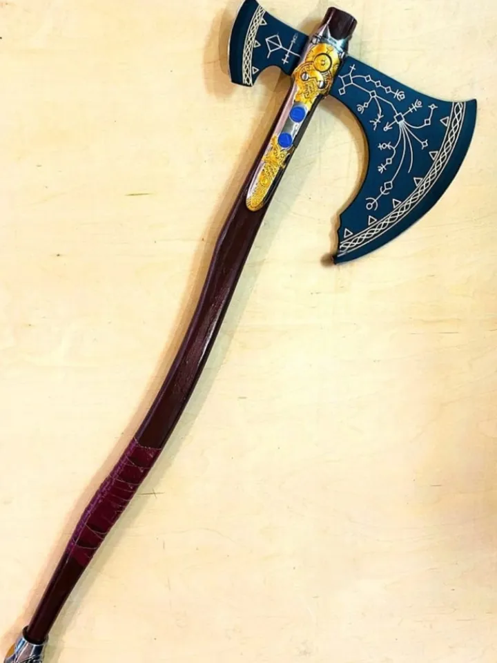 Handmade Kratos Axe, Leviathan Axe, God of War, Viking Axe, Cosplay Axe, Cosplay Armor, Cosplay Scandinavian, Prop, Replica, Kratos, Costume LARP Axe πͺβοΈπ‘οΈ #cosplay #godofwar #viking #larp #props #replica