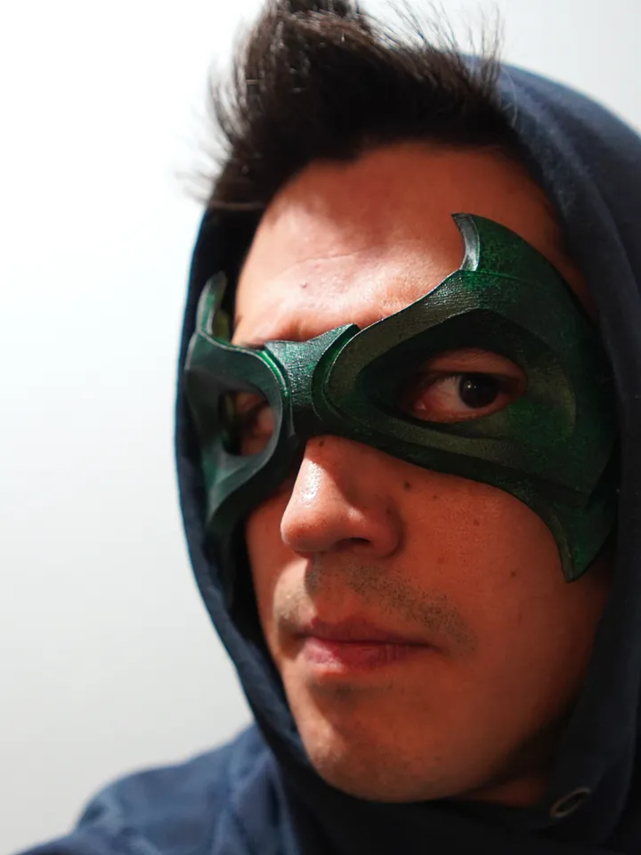 ROBIN 6 Green Mask from Batman Robin 6 Batman mask
