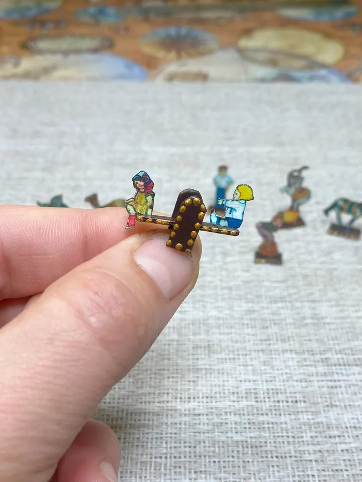 Tutorial.Circus set of miniature figures. Dollhouse miniature. Accessories for the doll. 1:12.