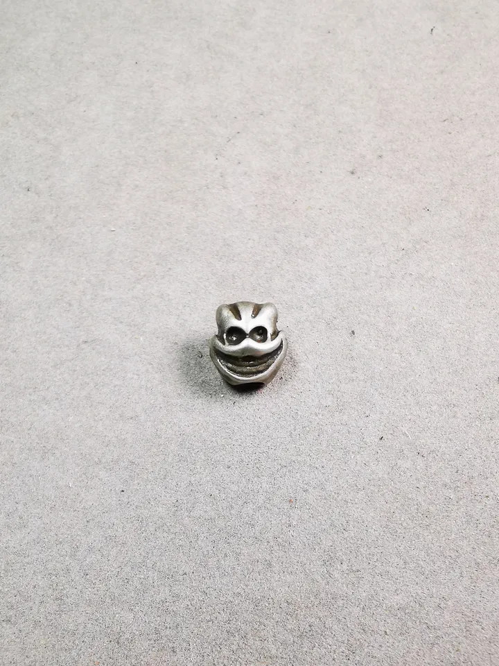 Gandhanra Handmade Tibetan Pendant Bead,Spacer Beads for Mala,Skull Citipati Bead for Prayer Beads,Jewelry Accessories
