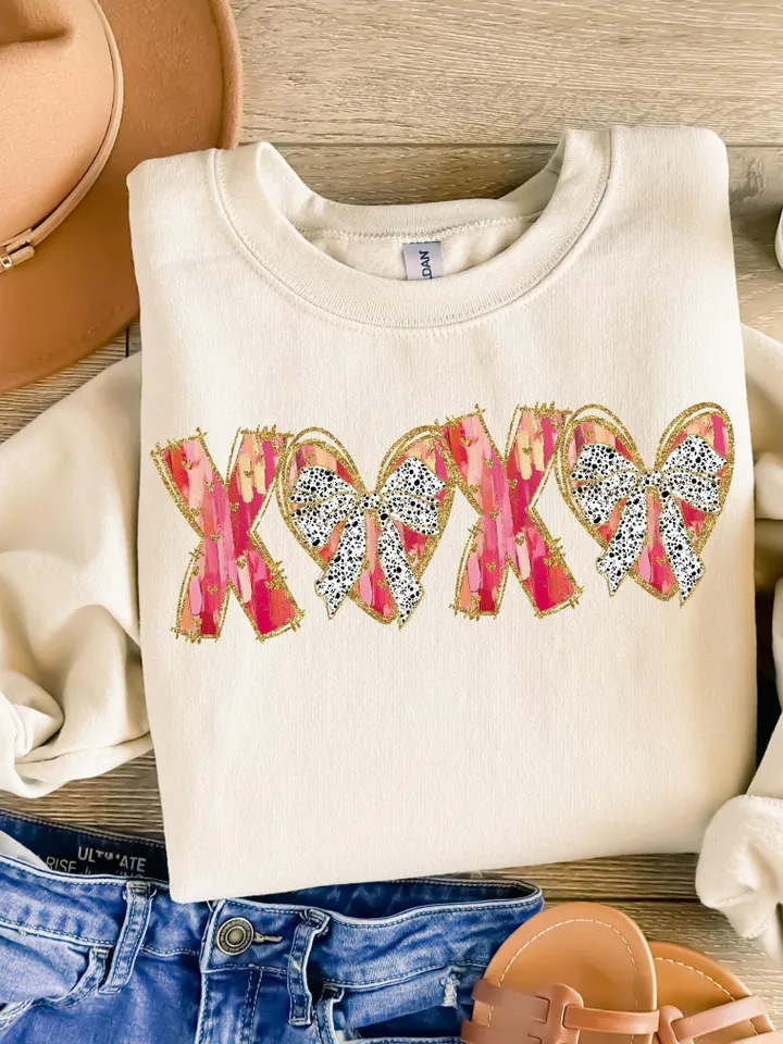 XOXO Valentine Day Heart Brushstroke png, Valentine png, Valentines day Png, xoxo png, valentine png designs, Coquette Valentine Png