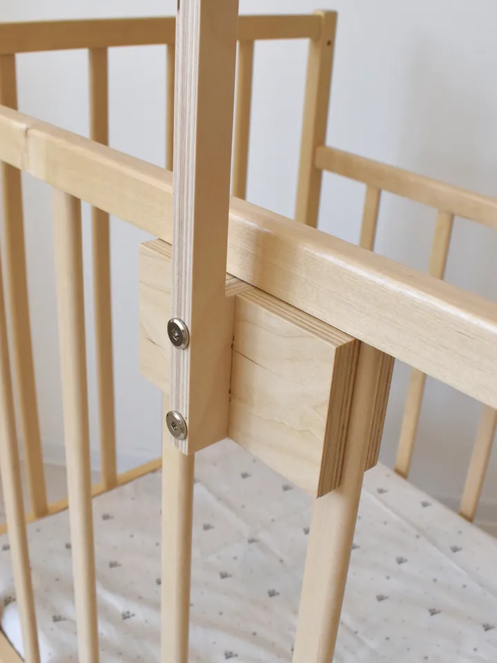 Wooden crib mobile arm, Baby cot accessory, Crib mobile attachment minimalism, Wooden mobile stand, Wooden mobile holder
