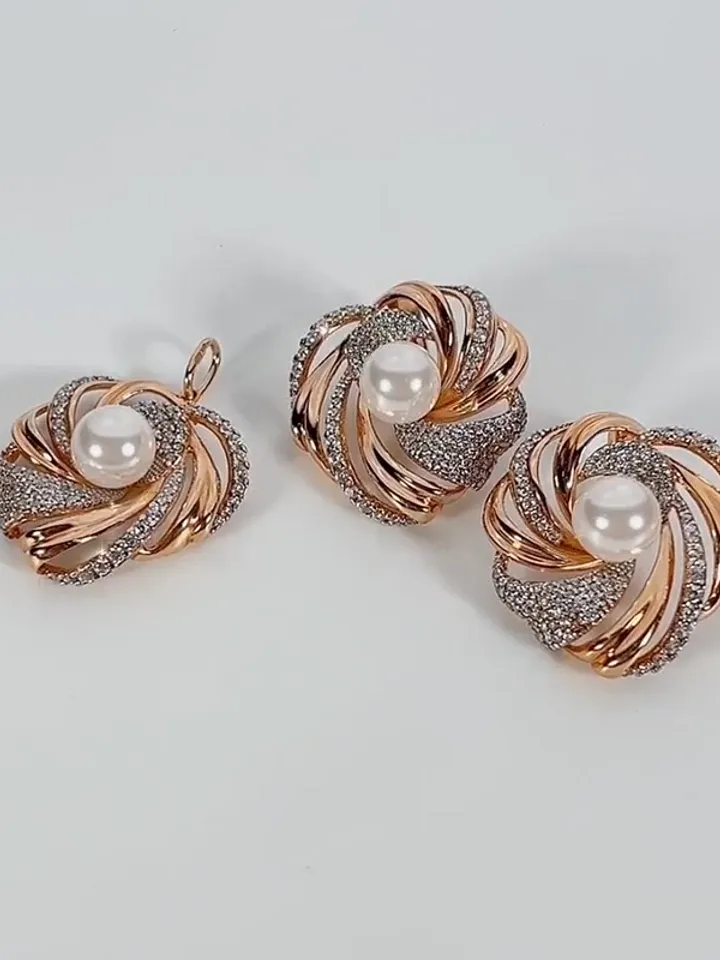 Earrings with pearls silver 925