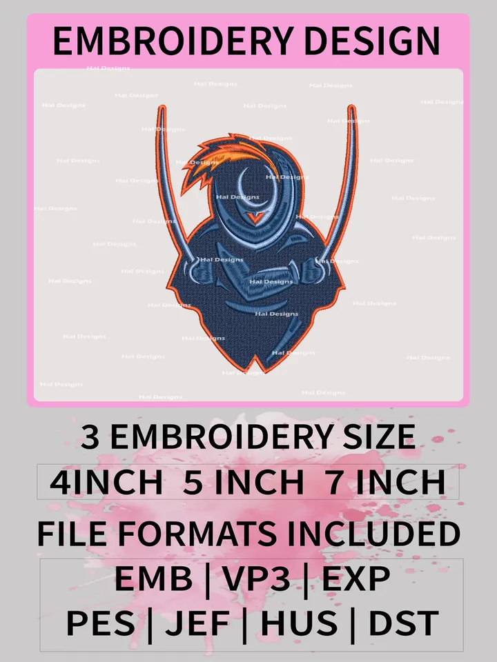 NCAA Virginia Cavaliers Embroidery File, 3 Sizes, 6 Formats, NCAA Machine Embroidery Design, NCAA Logo, NCAA Teams