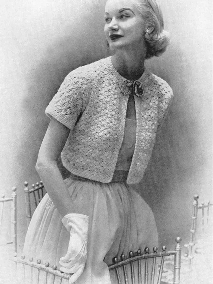 Bolero jacket crochet pattern shell lace bolero short cardigan pattern instant download