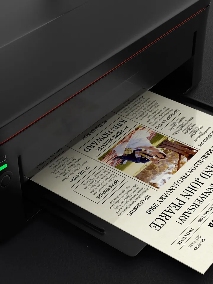 25th anniversary gift for husband, 25th anniversary gift for parents, 2000 anniversary for couples, silver anniversary newspaper for Aussie