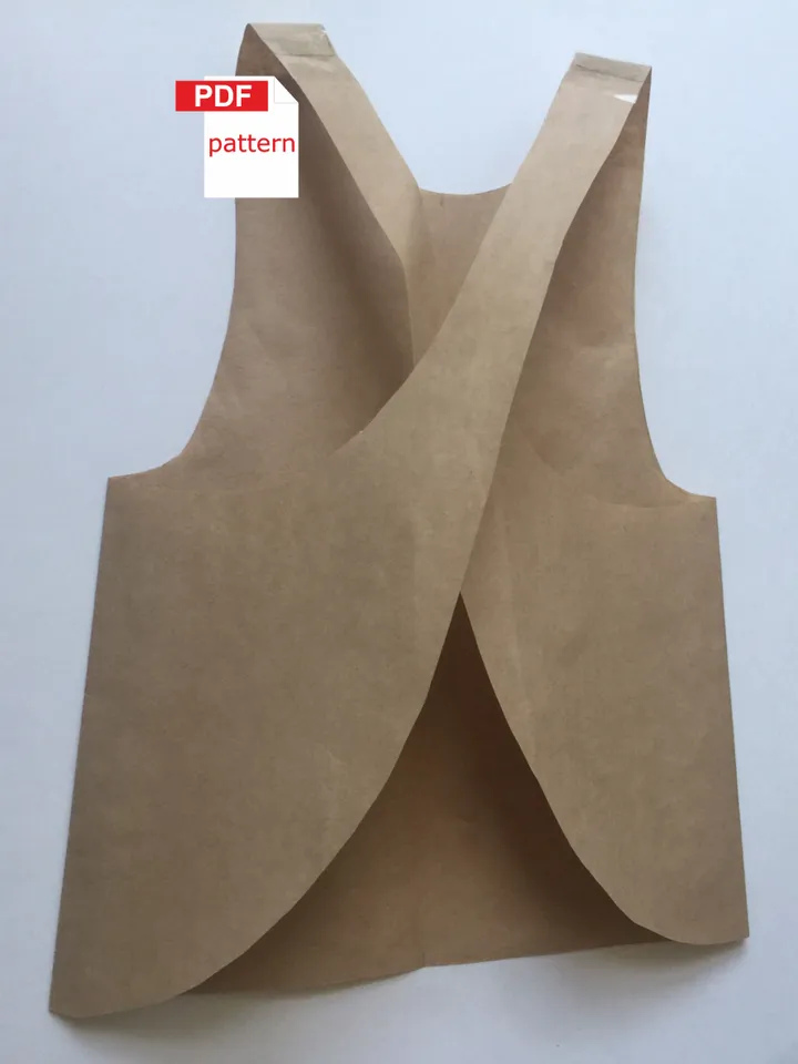 Apron sewing Pattern Printable PDF pattern