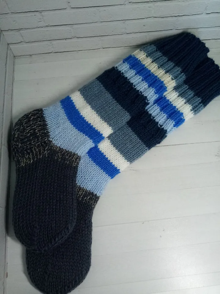 Warming Knee Socks Knitted Handmade