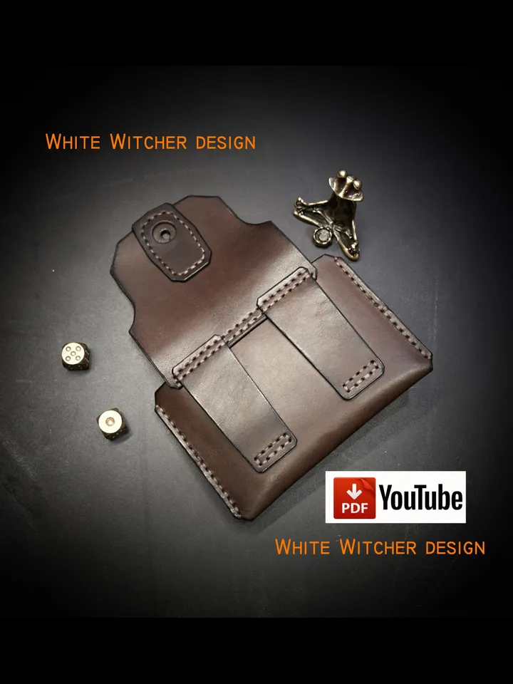 Leather pattern - Belt Wallet - Hunter. EDC45