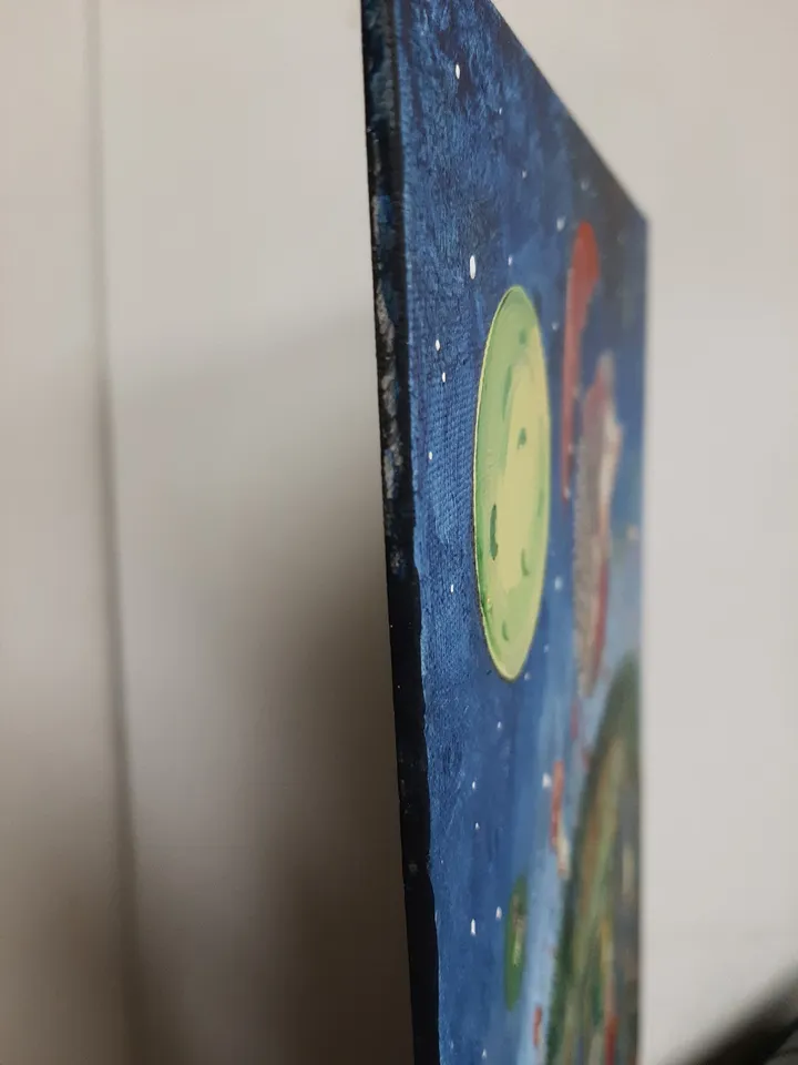 "Way Home' is original acrylic on a canvas board for children, nurses,collectors