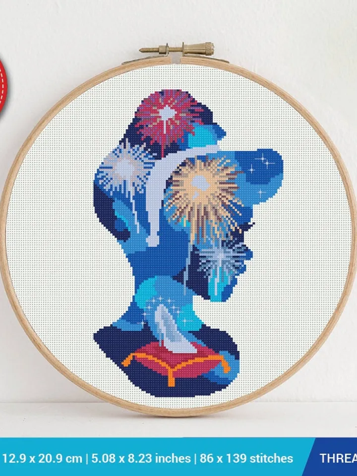 Cinderella silhouette Cross stitch pattern | Embroidery Pattern | Instant Download | Embroidery Designs