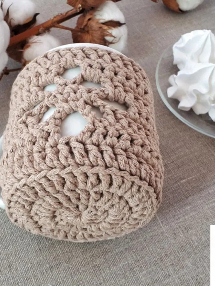 CROCHET PATTERN Cup cozy pattern Mug Cozy Crochet Pattern pdf Reusable Cup Warmer Crochet DIY Gift Cup Sleeve pattern Easy Crochet Pattern