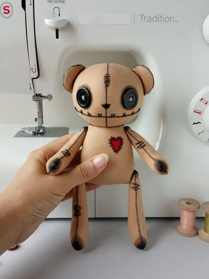 Handmade Bear Doll – Beige